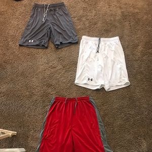 3 Men’s Medium Under Armour Shorts
